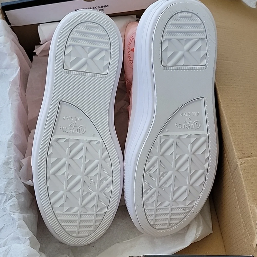 Converse Women's CTAS Move Hi Top Platform Sneakers Storm Pink & White Canvas W8 - Picture 7 of 8